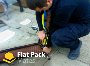 Ikea Delivery Technician Assembling Flat Pack Furniture