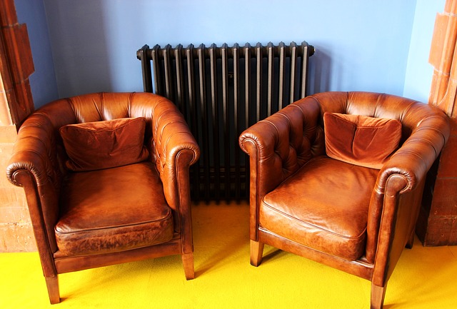 Used leather deals armchairs for sale